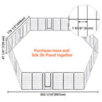 Yescom Heavy Duty Dog Playpen 48" Tall 6-Panel Puppy Pen Metal