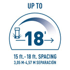 18-ft. Adjustable Pattern Spray Sprinkler Nozzle 53585