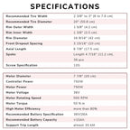 Yescom 20" Electric Bicycle Motor Front Wheel Kit 36v 750w