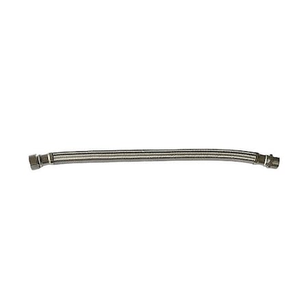 Water Heater Connector,18 In,3/4 MIPxFIP