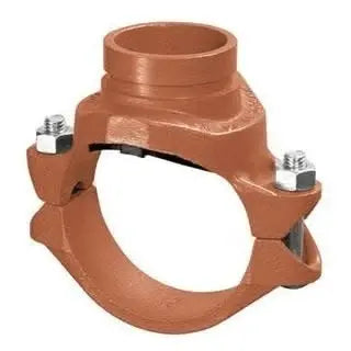 8" X 3" X 3" Grooved Mek Cross Galvanized Fitting