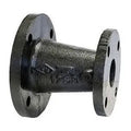 2-1/2" X 7-1/2" Black Cast Iron Threaded Red Flange