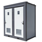 2 Private Toilet Stalls Portable Restroom