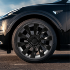 Split Hub Center Cap Covers for Model Y 20"/21" | 4-Piece Set | 5 Colors | Curb Rash Protection