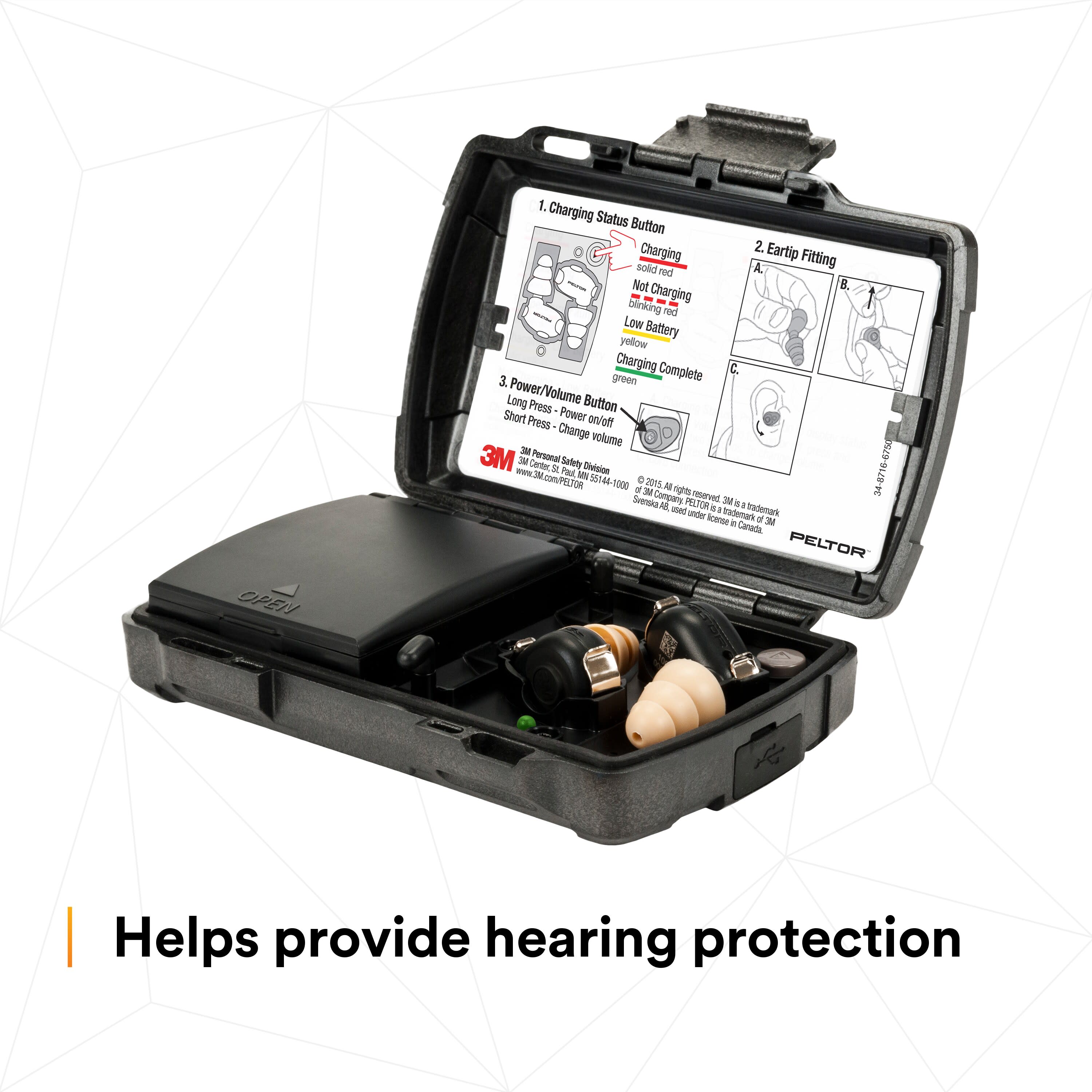 Peltor TEP-100 - Peltor Hearing Protection Tactical Earbuds