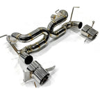 Stainless Straight Pipe Exhaust System for Ferrari 488 GTB Spider Pista