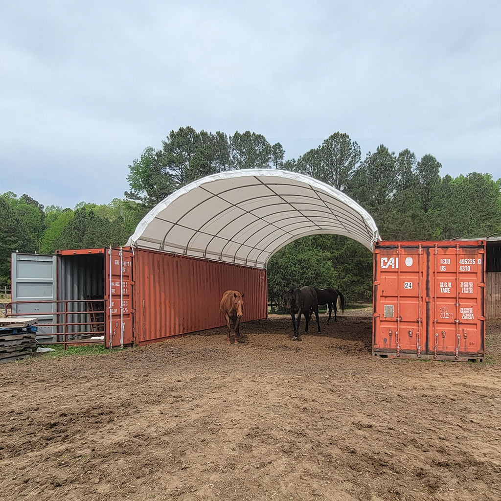 20'x40' Shipping Container Canopy Shelter