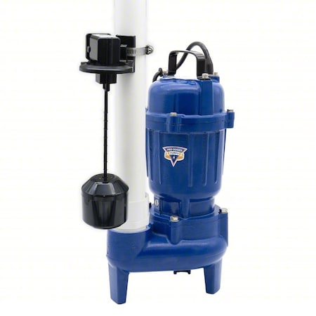 SewageEjectorPump,10ft,0.5hp,115VAC