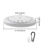 Yescom Solar Powered Flagpole LED Light for Yard Outdoor D9/16"