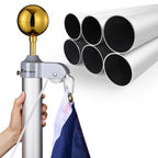 Yescom Bravery 13Gauge Aluminum Flagpole (20', 25', 30' Options)