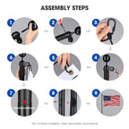 Yescom Bravery Plus 10Gauge All-Aluminum Flagpole Kit 30ft