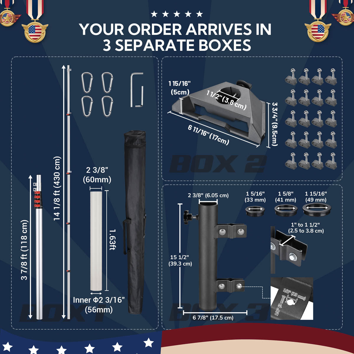 Yescom Telescopic Antenna Mast & Ladder Mount for Starlink Mini