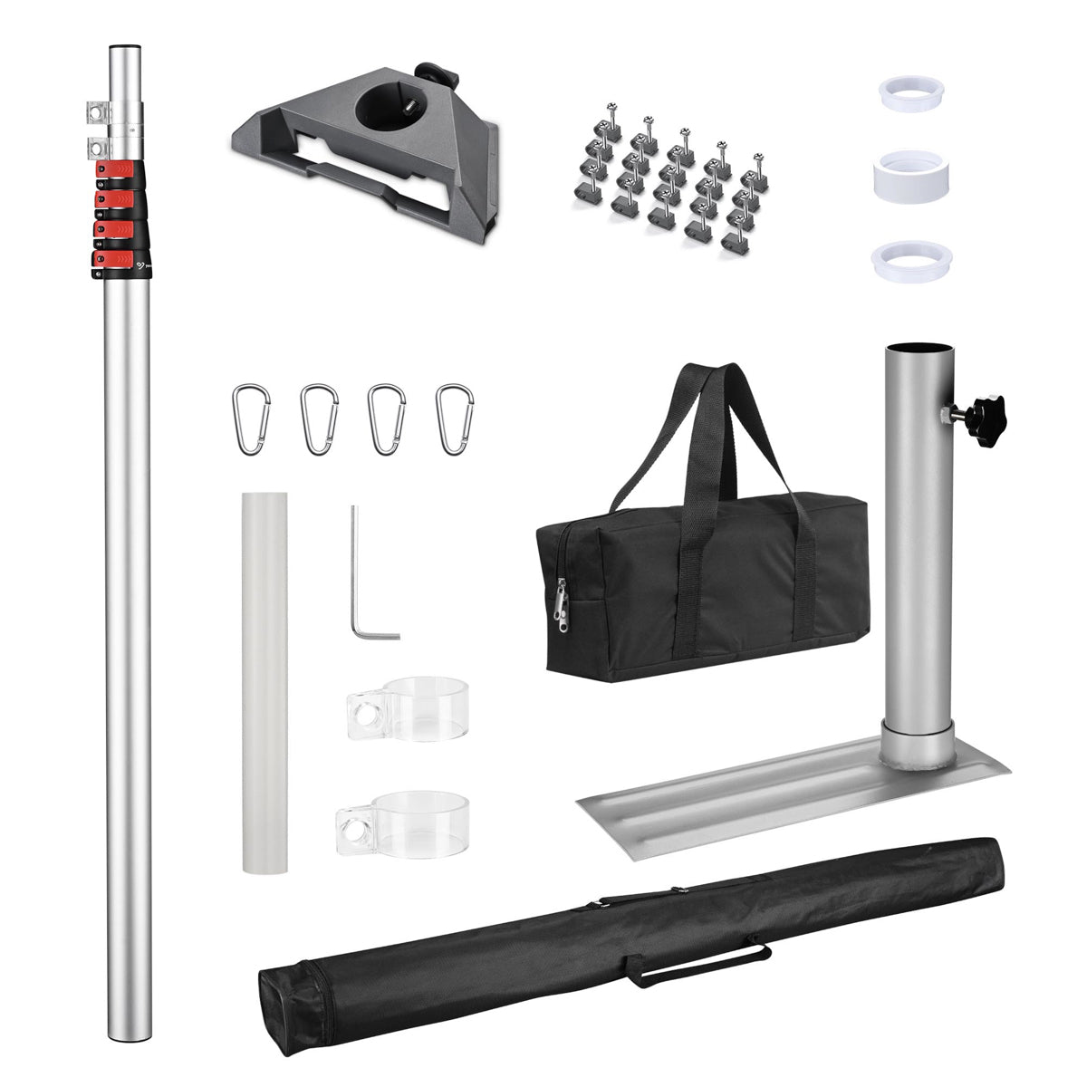 Yescom Starlink Mini Pole Mount D2.2" with Tire Mount(14'-30' Options)