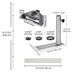 Yescom Starlink Mini Pole Mount D2.2" with Tire Mount(14'-30' Options)