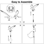 Yescom Regal Eagle Flag Pole Topper and Ball