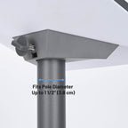 Yescom Starlink Pipe Adapter Mini Kit Dish Mount D1 1/2" Pole