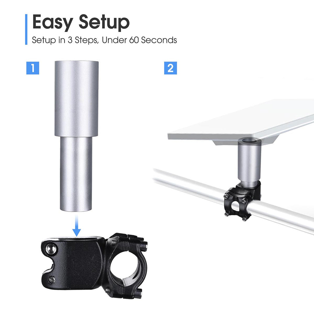 Yescom Starlink Mini Mount Clamp on Rail, RV Ladder, Roof Rack