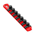 SocketOrganizerRail,Red,Plastic,8in,1PK