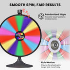 WinSpin 24" 14 Slot Floor Stand Color Clicker Dry Erase Prize Wheel