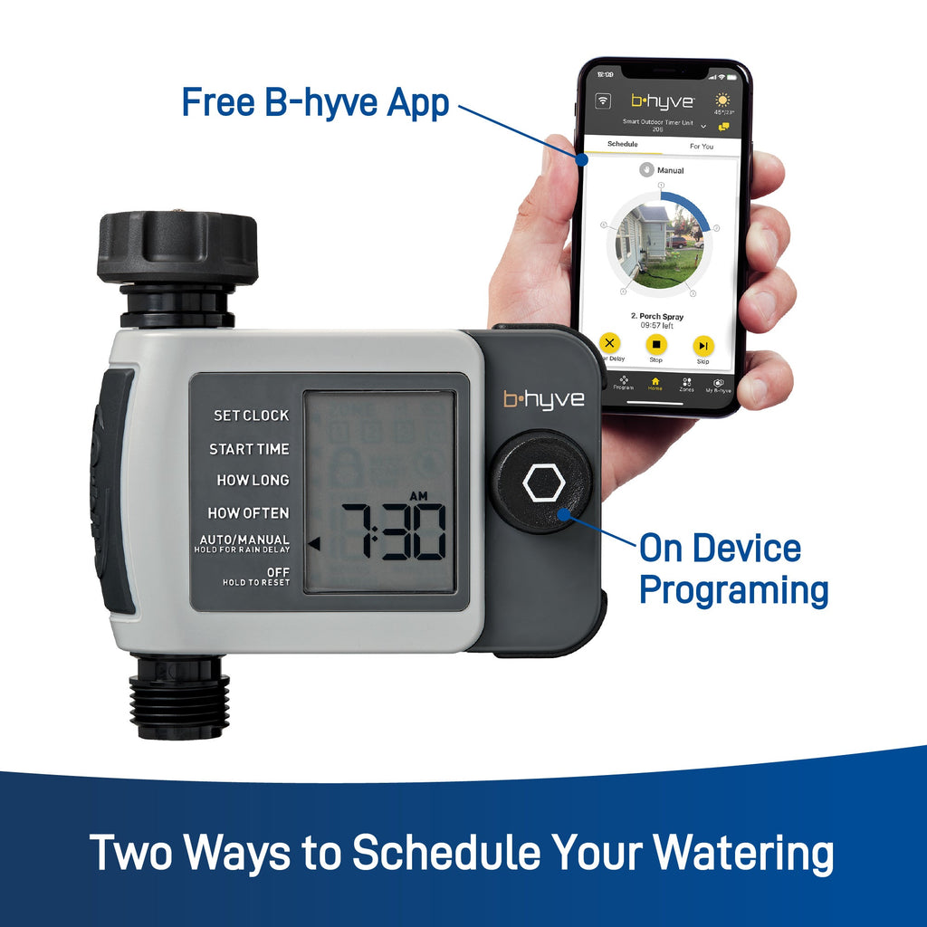 B-hyve XD Bluetooth 1-Outlet Hose Faucet Timer 24511