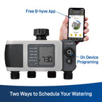 B-hyve XD Bluetooth 4-Outlet Hose Faucet Timer 24634