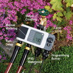B-hyve XD Bluetooth 4-Outlet Hose Faucet Timer w/Hub 24639