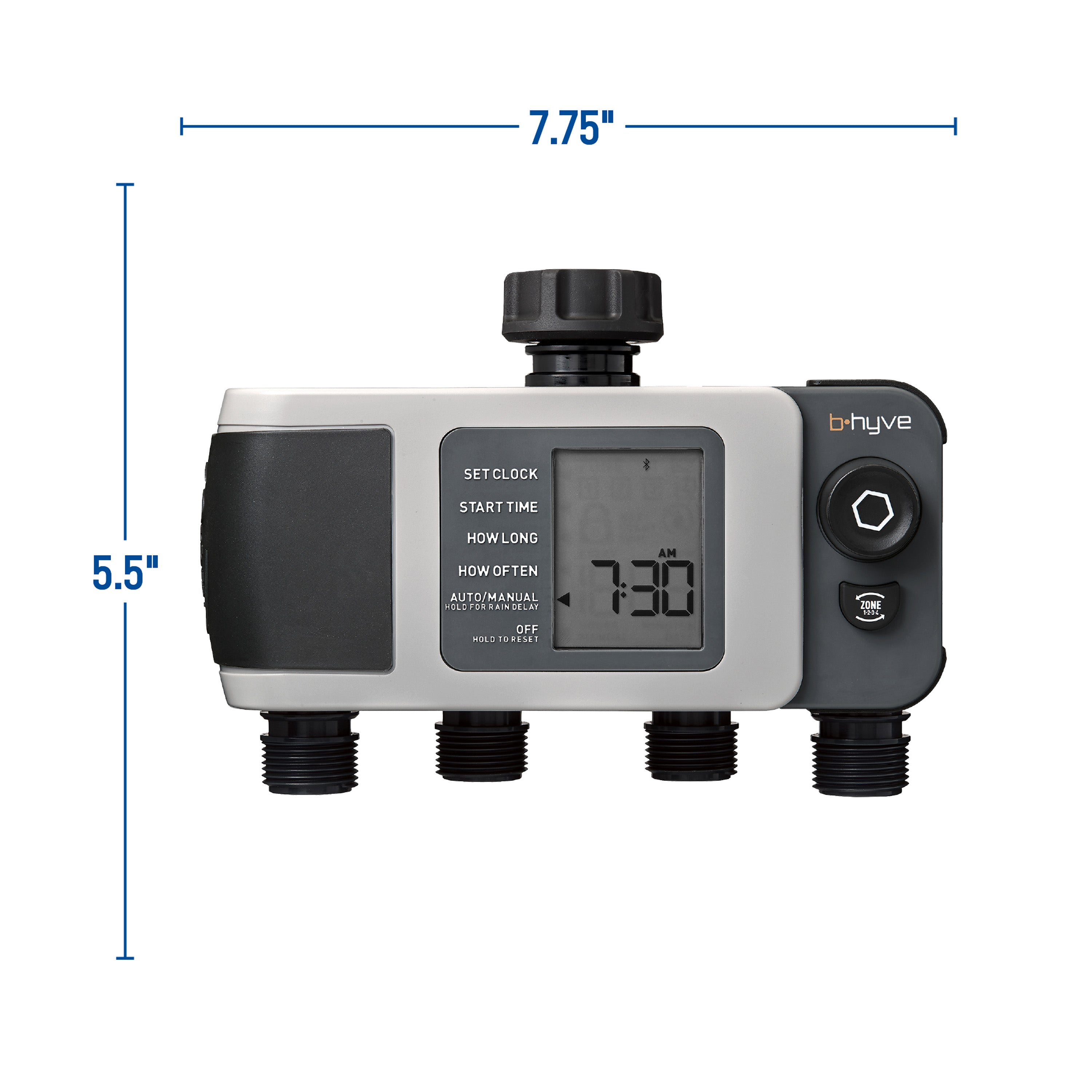B-hyve XD Bluetooth 4-Outlet Hose Faucet Timer 24634