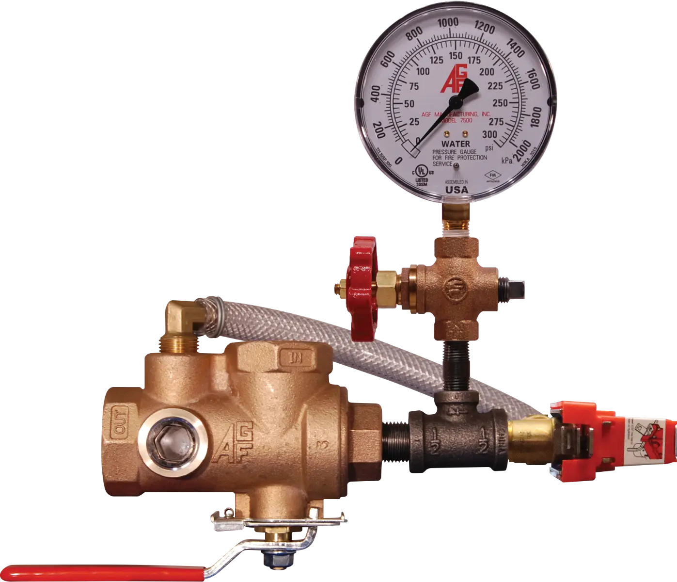 TESTanDRAIN 2511T Ball Valve for Fire Sprinkler System