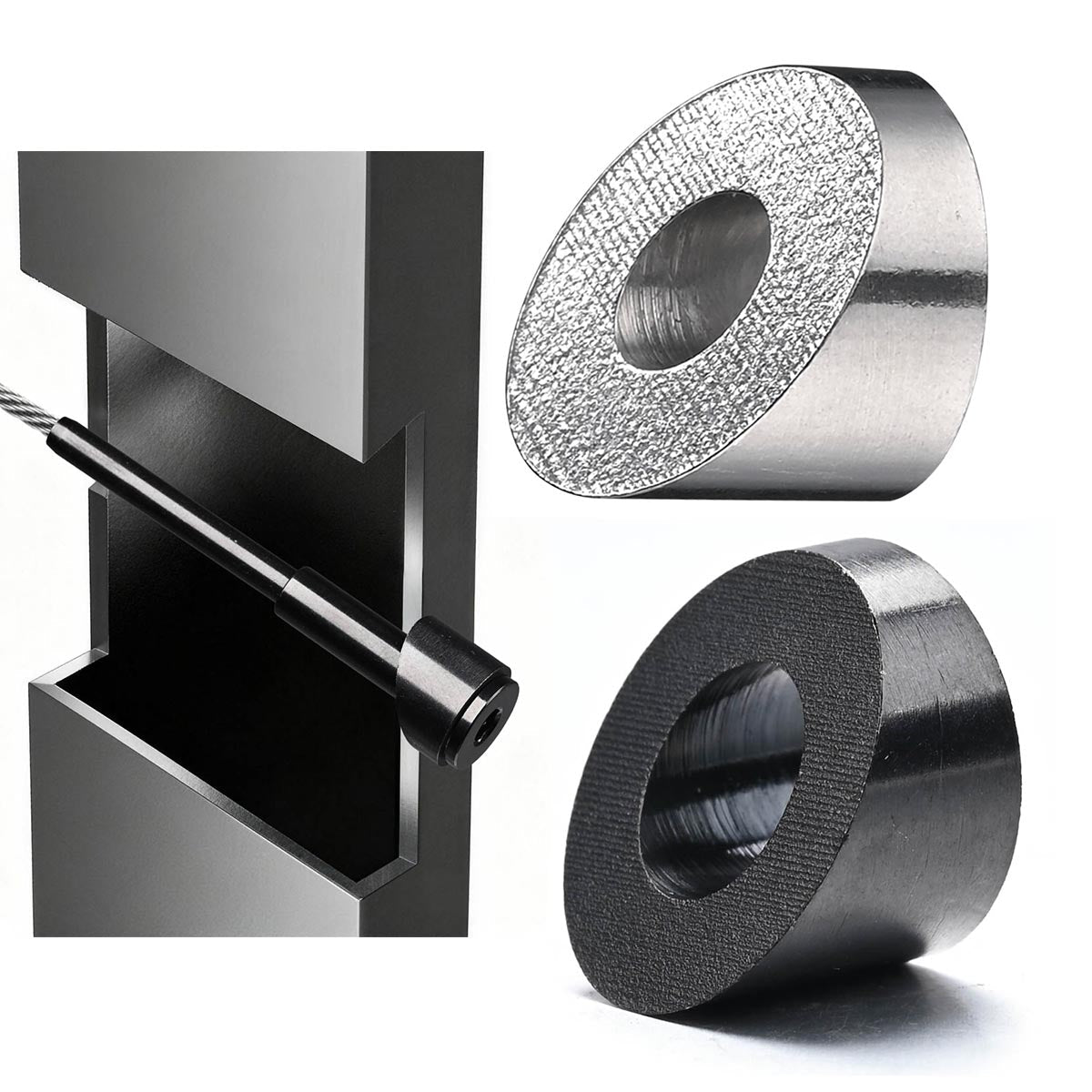 Yescom 30x 1/4" Angled Beveled Washers 30 Degree 316 Stainless Steel