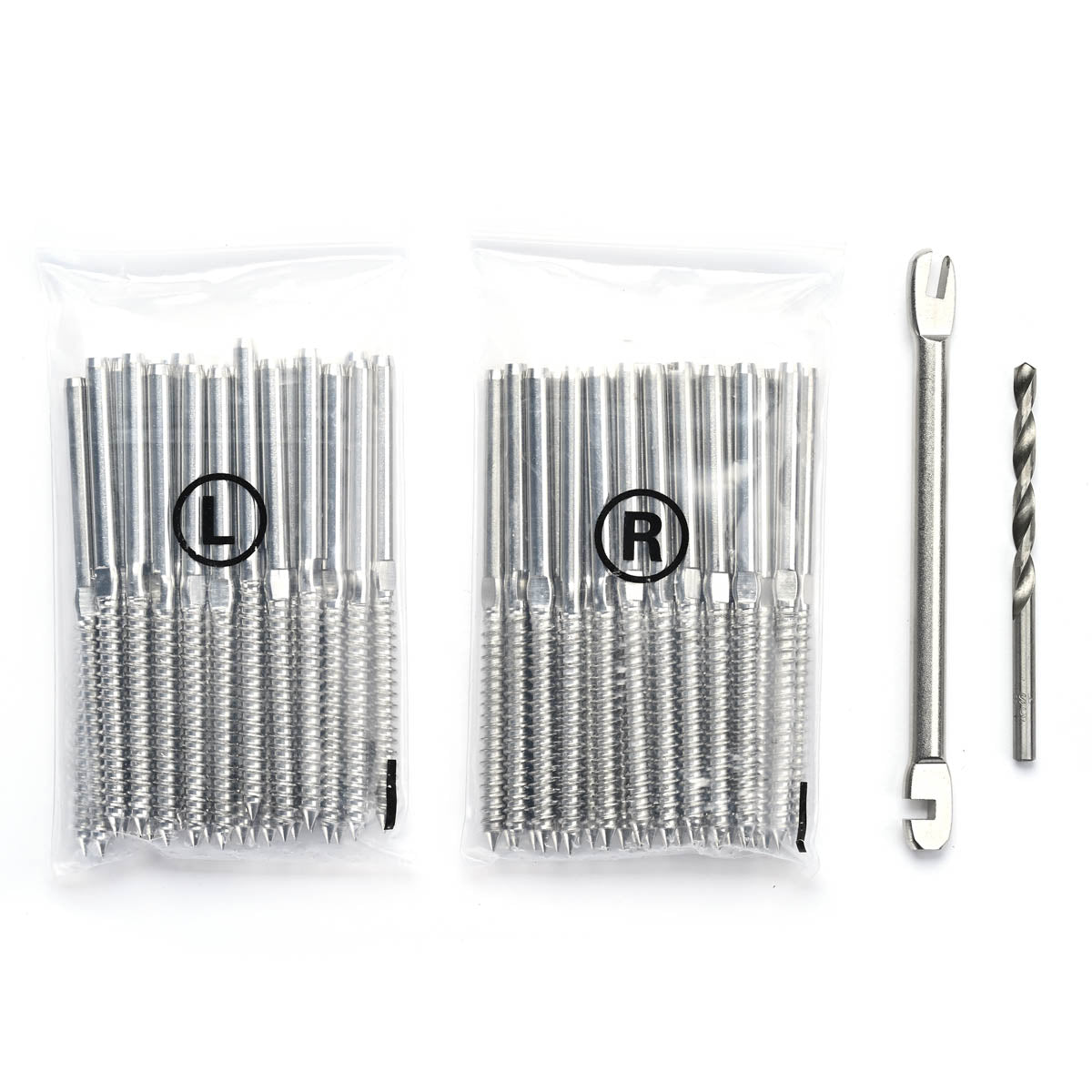 Yescom 1/8" Swage Lag Screws Left & Right T316 Stainless Steel 60ct.