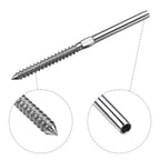 Yescom 1/8" Swage Lag Screws Left & Right T316 Stainless Steel 60ct.
