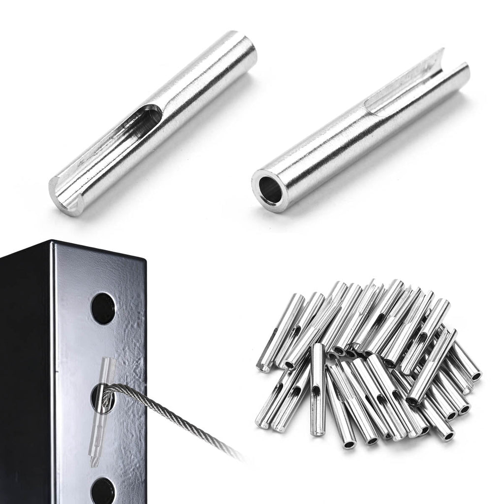 Yescom 1/8" T316 Cable Railing Swage Anchor Terminal for Corner Posts