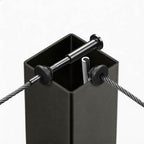 Yescom 36in T304 Stainless Steel Cable Railing Corner Post (2x2, 16G)
