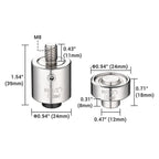 Yescom Hand Press Grommet Die Replacement - Choice of Size #0, #2, #4