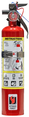 2.5 LB ABC 1A10BC Fire Extinguisher With Bracket