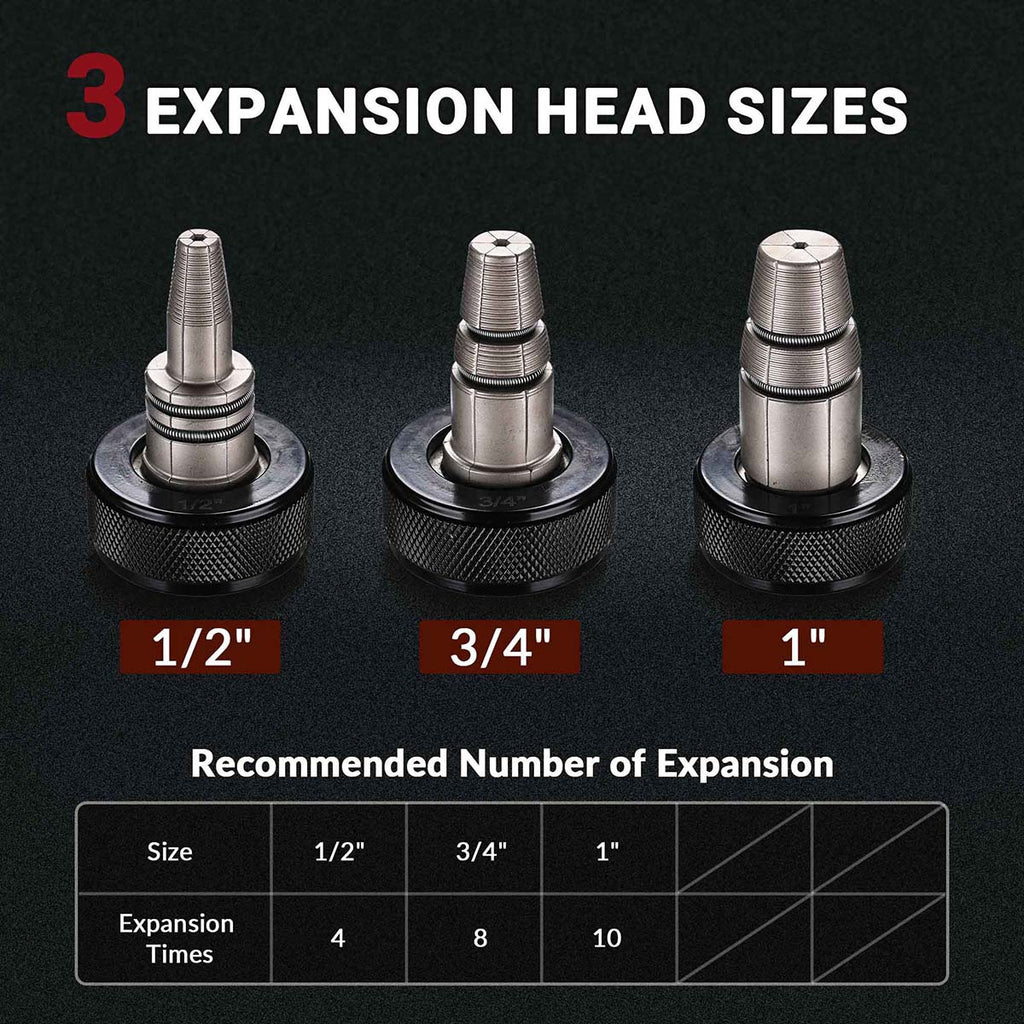 Yescom Auto Rotate PEX-A Expansion Tool with Tubing Cutter & Head