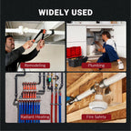 Yescom Auto Rotate PEX-A Expansion Tool with Tubing Cutter & Head