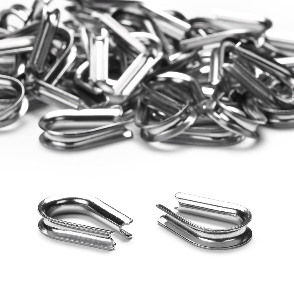 Yescom Stainless Steel Wire Cable Thimble 50ct/pk