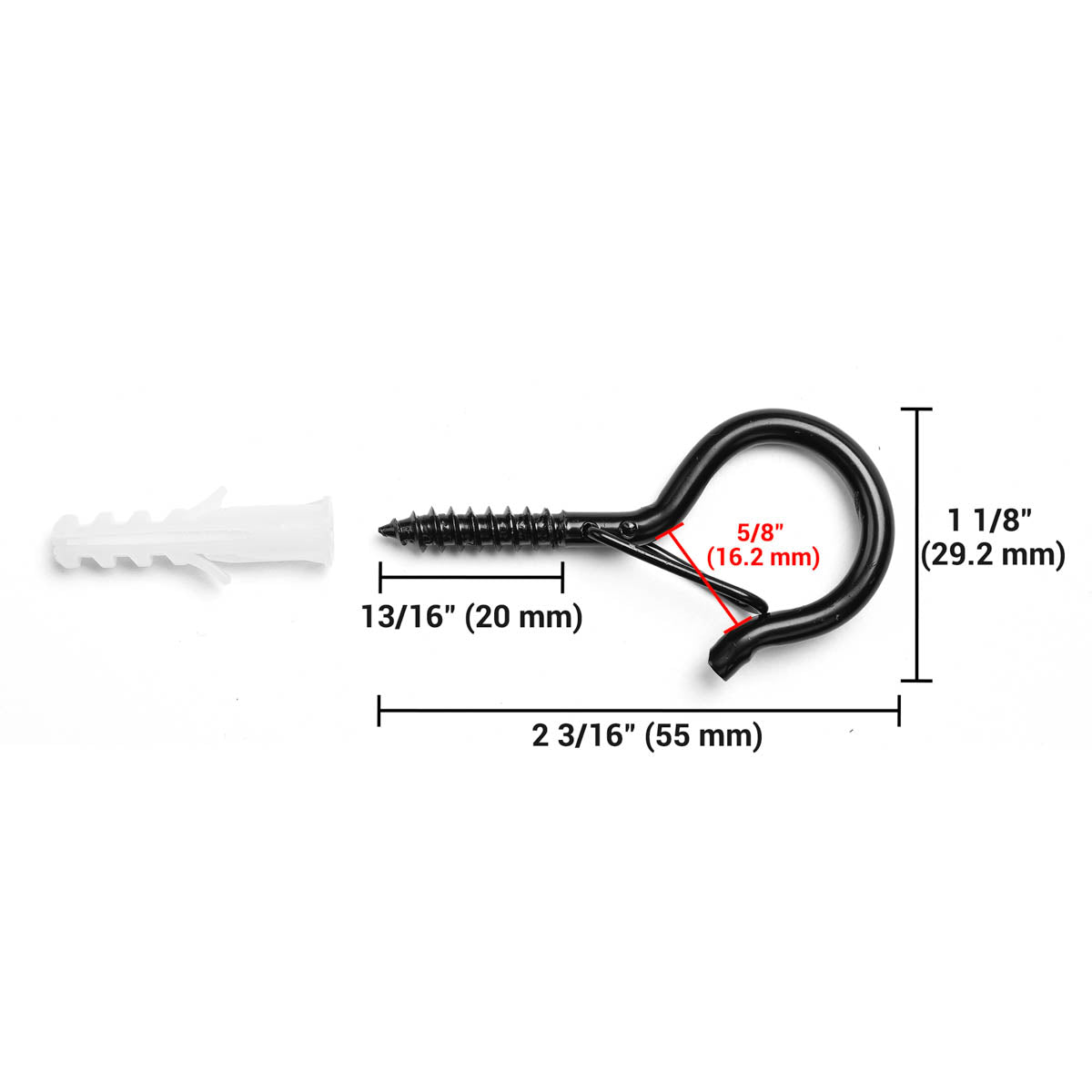 Yescom Q-Hanger Hooks with Safety Buckles 50ct. (+Wing Nut Driver)