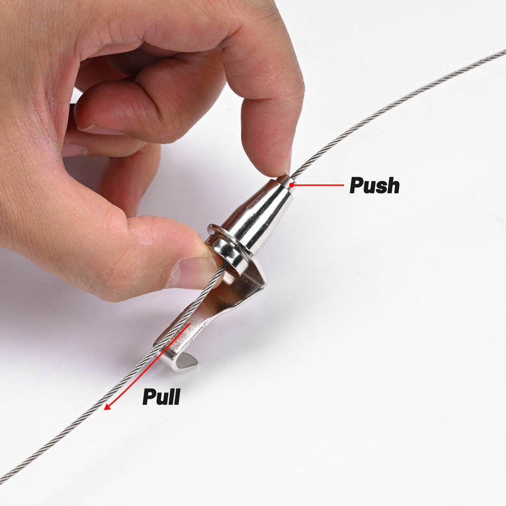 Yescom Adjustable Wire Grippers with Hook for 1-2mm Cable 20ct.