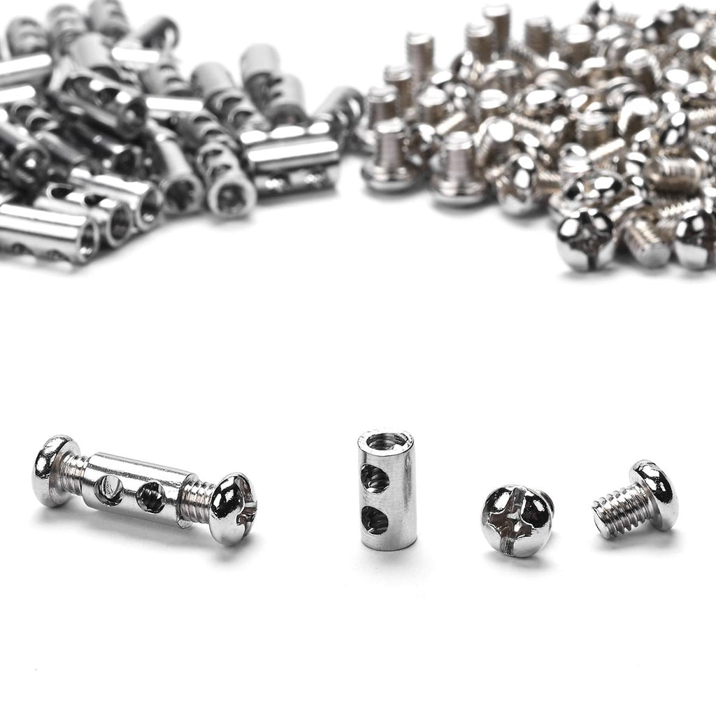 Yescom Double-hole Wire Cable Clips with M4 Screws for 1-2mm 60ct.