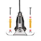 Yescom Adjustable Wire Gripper with Hinged Mount for 1-2mm Cable 20ct.