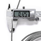 Yescom 3.18mm Wire Rope Type 316 Stainless Steel, 7x7, 1/8"x500'