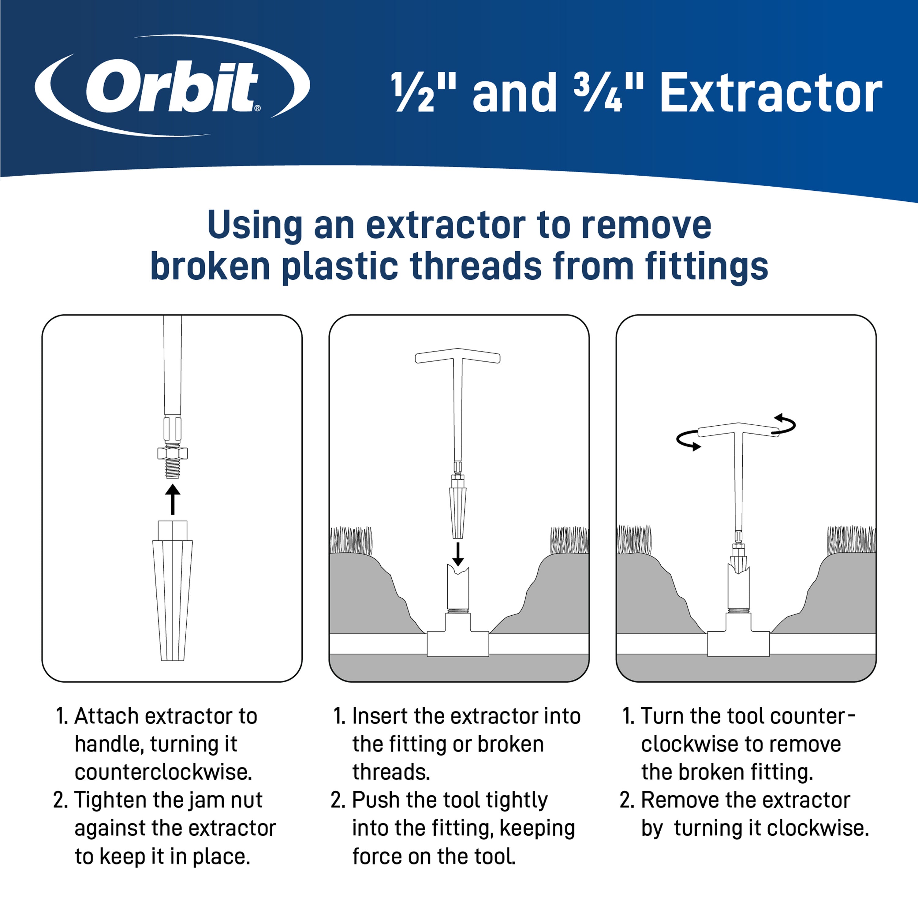 3/4" Pro Series Riser Extractor 26074