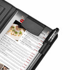 Yescom Personalized Check Presenters LED Menu Holder PU Leather 5x9in Set(5)