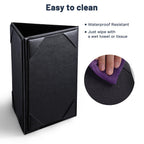 Yescom 3-Sided Table Tent Bar Cafe Cards Holder PU Leather