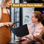 Yescom Personalized Menu Covers - 8.5x11 PU Leather Custom Printed & Color