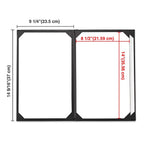 Yescom 8.5x14 PU Leather Menu Covers Set(10) 4-View