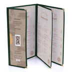 Yescom 30x Menu Covers Cafe Restaurant Green 8.5x14 & 4.25x14
