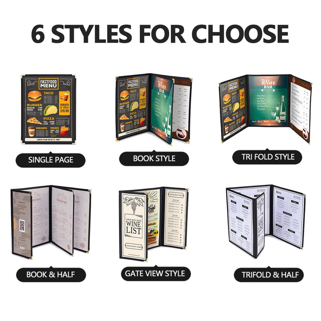 Yescom 8.5x11 Menu Covers Cafe Restaurant Red